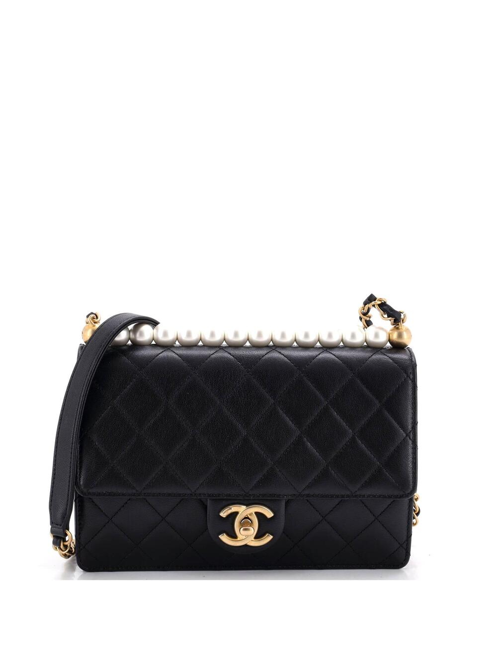 Chanel Chic Pearls Flap Bag Quilted #357240C46B